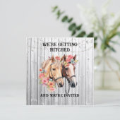 We krijgen een Westerne bruiloft Kaart (Staand voorkant)