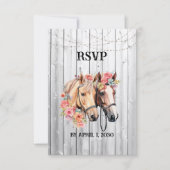 We krijgen een Westerne bruiloft RSVP Kaartje (Voorkant)