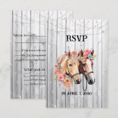 We krijgen een Westerne bruiloft RSVP Kaartje (Voorkant / Achterkant)