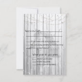 We krijgen een Westerne bruiloft RSVP Kaartje (Achterkant)