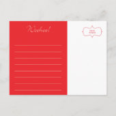 We krijgen Hitched Briefkaart (Achterkant)