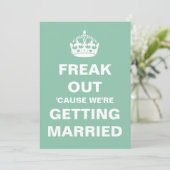 We krijgen huwelijksuitnodigingen kaart (Staand voorkant)