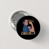 We krijgen spullen van AOC Rosie de riveter. Ronde Button 3,2 Cm (Voorkant /achterkant)