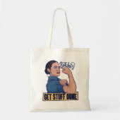 We krijgen spullen van AOC Rosie de riveter. Tote Bag (Voorkant)