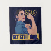 We krijgen spullen van AOC Rosie de riveter. Wandkleed (Voorkant)