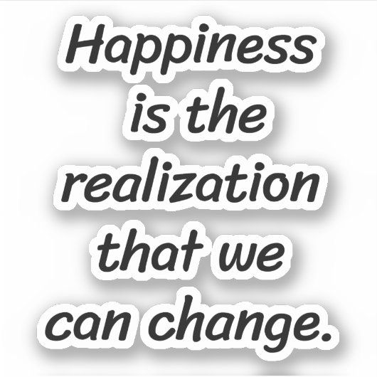 We kunnen aangepaste vinylSticker wijzigen Sticker (Voorkant)