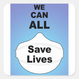 We kunnen allemaal levens redden vinyl sticker