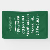 We kunnen alles doen 2025 leraar waardering groen spandoek (Horizontaal)