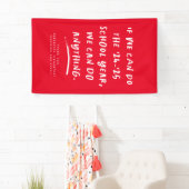 We kunnen alles doen wat leuk is schooljaar rood spandoek (Insitu)