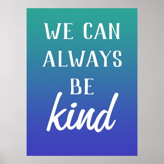 "We kunnen altijd vriendelijk zijn" Poster (Voorkant)