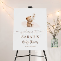 We kunnen amper wachten Baby Shower Welkom Bord