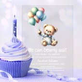 We kunnen Baby shower afwachten Acryl Uitnodigingen