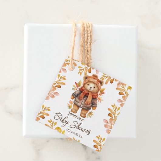 We kunnen Baby shower afwachten Bedankjes Labels (In situ)