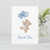 We kunnen Baby shower afwachten Bedankkaart (Staand voorkant)