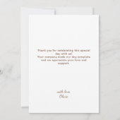 We kunnen Baby shower afwachten Bedankkaart (Achterkant)