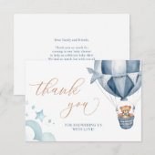 We kunnen Baby shower afwachten Bedankkaart (Voorkant / Achterkant)