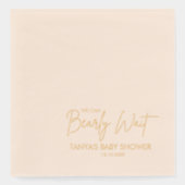 We kunnen Baby shower afwachten Folie Servetten (Voorkant)