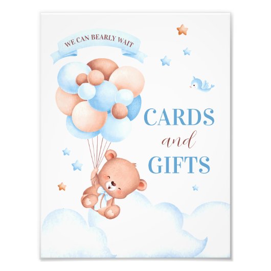 We kunnen Baby shower afwachten Foto Afdruk (Voorkant)