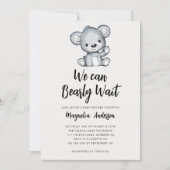 We kunnen Baby shower afwachten Kaart (Voorkant)