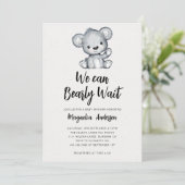 We kunnen Baby shower afwachten Kaart (Staand voorkant)