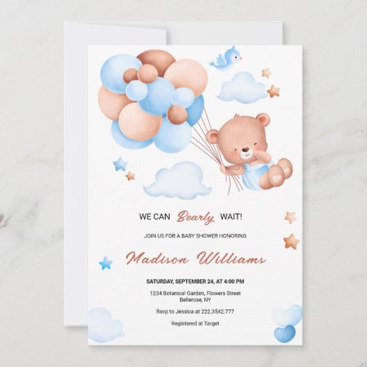 We kunnen Baby shower afwachten Kaart (Voorkant)