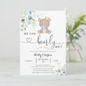 We kunnen Baby shower afwachten Kaart (Staand voorkant)