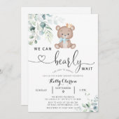 We kunnen Baby shower afwachten Kaart (Voorkant / Achterkant)