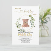 We kunnen Baby shower afwachten Kaart (Staand voorkant)