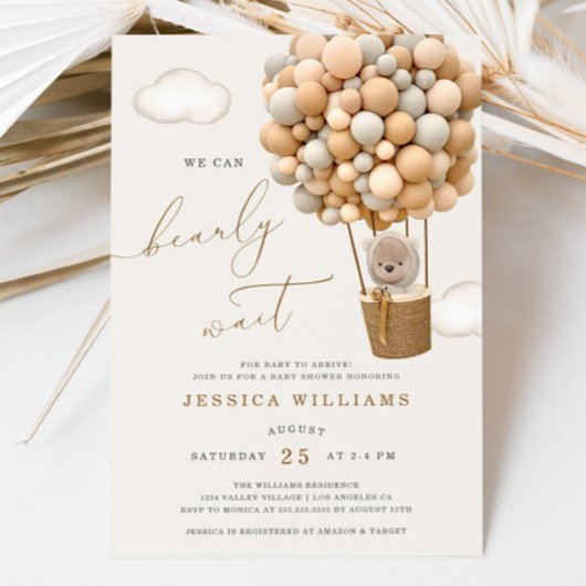 We kunnen Baby shower afwachten Kaart