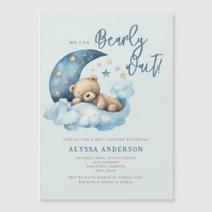 We kunnen Baby shower afwachten Magnetische Uitnodiging