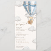 We kunnen Baby shower afwachten Menu (Voorkant)