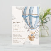 We kunnen Baby shower afwachten Menu (Staand voorkant)