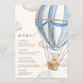 We kunnen Baby shower afwachten Menu (Voorkant)