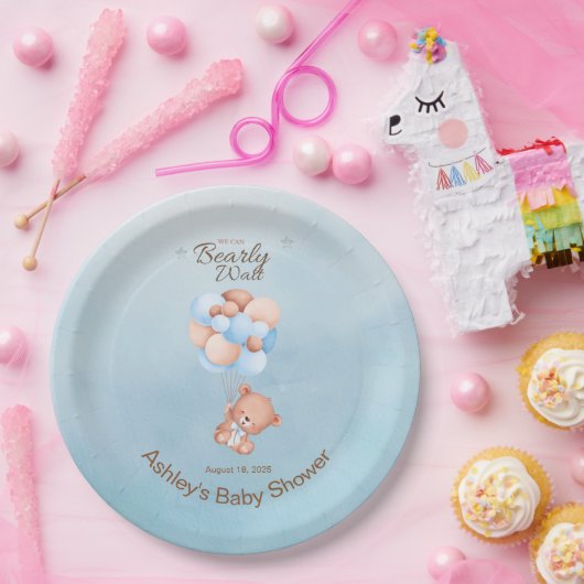 We kunnen Baby shower afwachten Papieren Bordje (Feest)