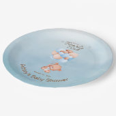 We kunnen Baby shower afwachten Papieren Bordje (Gekanteld)