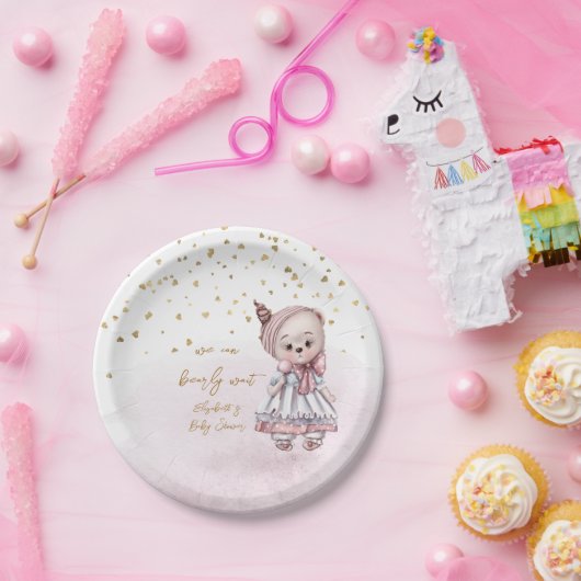 We kunnen Baby shower afwachten Papieren Bordje (Feest)