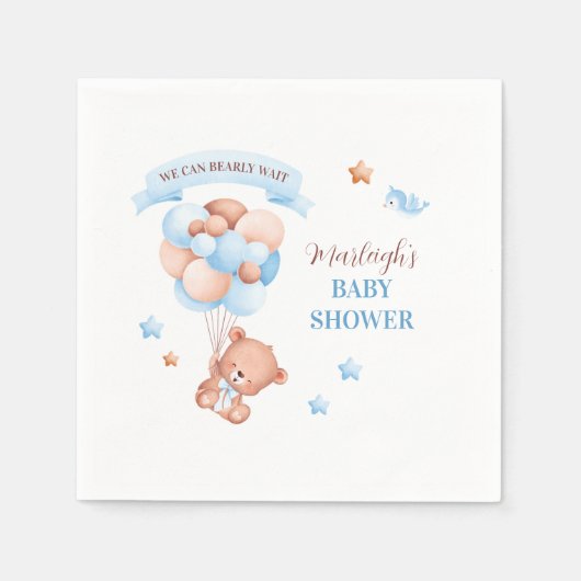 We kunnen Baby shower afwachten Servet (Voorkant)
