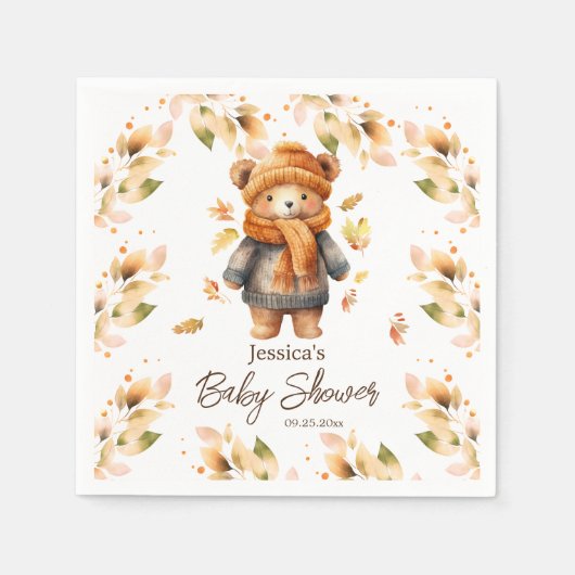 We kunnen Baby shower afwachten Servet (Voorkant)