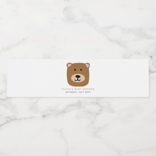 We kunnen Baby shower afwachten Waterfles Etiket (Enkel label)