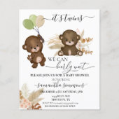 We kunnen Baby shower Beer tweeling wachten (Voorkant)