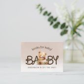 We kunnen Baby shower boeken wachten op Baby Informatiekaartje (Staand voorkant)