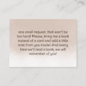 We kunnen Baby shower boeken wachten op Baby Informatiekaartje (Achterkant)