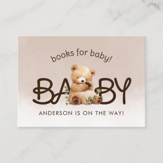 We kunnen Baby shower boeken wachten op Baby Informatiekaartje (Voorkant)