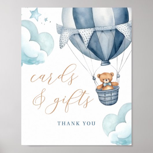 We kunnen Baby shower Kaarten en cadeaus afwachten Poster (Voorkant)