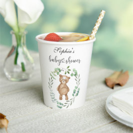 We kunnen baby shower nauwelijks afwachten papieren bekers
