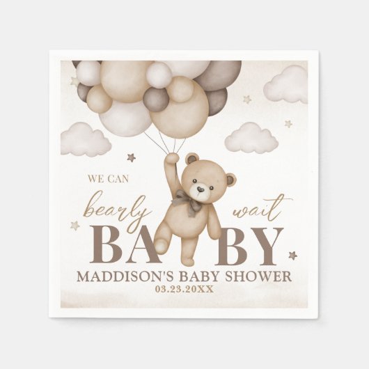 We kunnen Baby shower paper Napkin snel afwachten Servet (Voorkant)