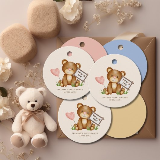 We kunnen Baby shower Pink bijna wachten dank je Bedankjes Labels