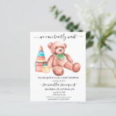 We kunnen Baby shower Teddy Bear afwachten. (Staand voorkant)