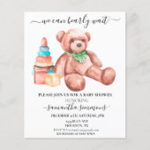 We kunnen Baby shower Teddy Bear afwachten. (Voorkant)