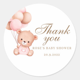 We kunnen Baby shower uitnodigen Ronde Sticker